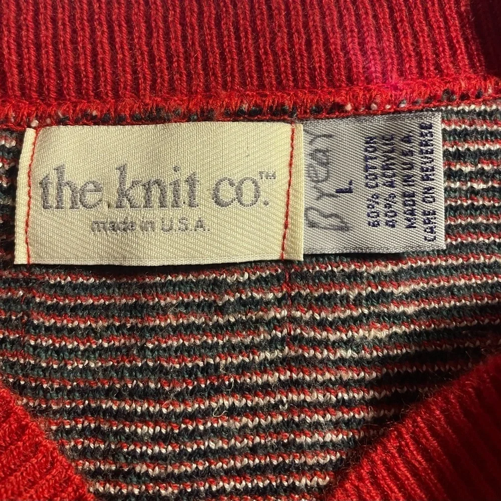 118. The Knit Co. Men’s Holiday Sweater Vest, Size L, EUC - Picture 4 of 4